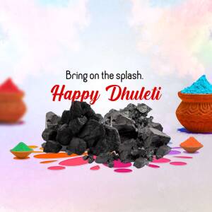 Happy Dhulleti - Festival Of Colors Creative Design For Facebook
