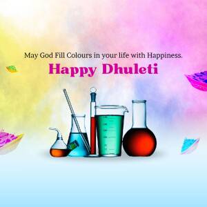 Happy Dhulandi - Colors Of Happiness Design For LinkedIn