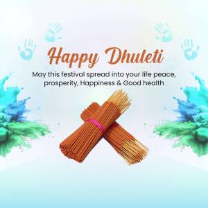 Happy Dhuleti Festival Banner For Instagram