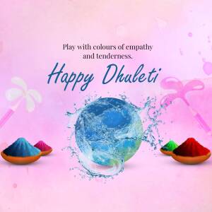 Happy Dhulandi - Festival Of Colors Banner For Twitter