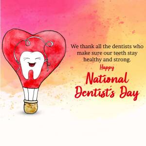 National Dentist's Day Greeting Template For Telegram