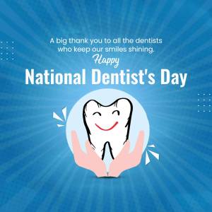 National Dentist's Day - Thank You! Flyer For Google Business Profile