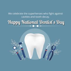 Happy National Dentist's Day! Creative Design For Pinterest