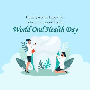World Oral Health Day Illustration Artwork For Google Business Profile