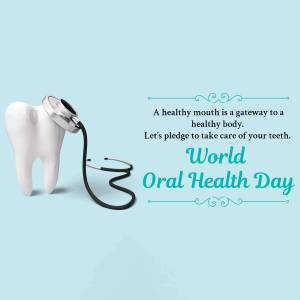World Oral Health Day Marketing Image For X