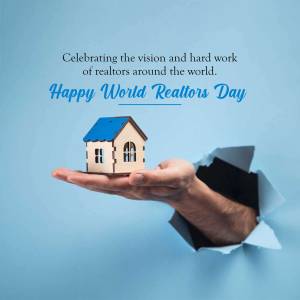 Happy World Realtors Day Promotional Banner For Threads