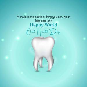 Happy World Oral Health Day Poster For Pinterest