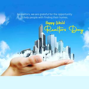 Happy Realtors Day - Finding Your Dream Home Branding Post For Telegram