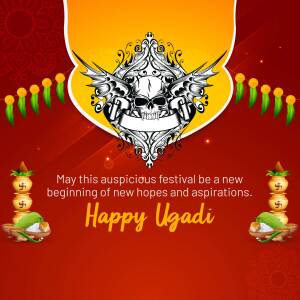 Happy Ugadi Festival Greeting Poster For Instagram