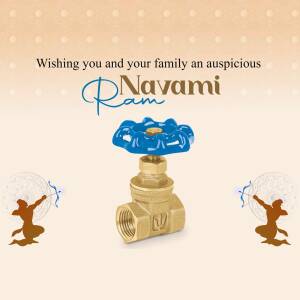 Navami Greetings With Plumbing Element Artwork For Google Business Profile