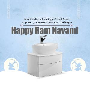 Happy Ram Navami - Bathroom Promotion Image For LinkedIn