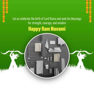 Happy Ram Navami - Bathroom Fixtures Promotional Banner For LinkedIn