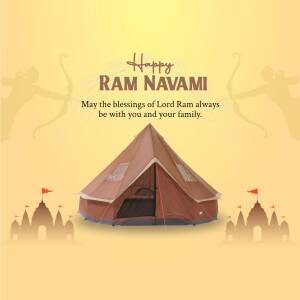 Happy Ram Navami Greetings Flyer For Twitter