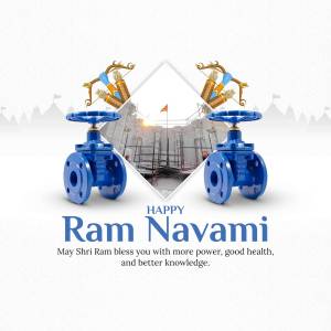 Happy Ram Navami - Industrial Valves Artwork For Instagram