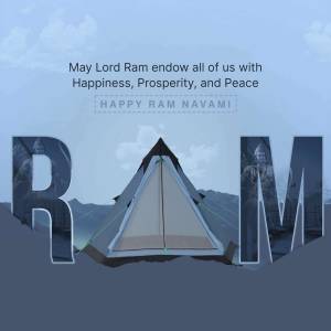Happy Ram Navami Greetings Marketing Image For Google Business Profile