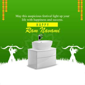 Happy Ram Navami - Festive Greetings Graphic For X