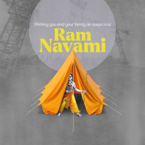 Ram Navami Greetings Social Media Post For WhatsApp