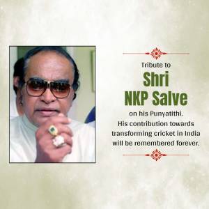 Tribute To Shri NKP Salve Branding Post For Threads