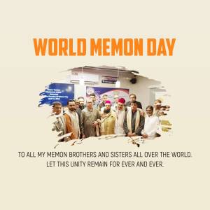 Group photo of Memon community members celebrating World Memon Day