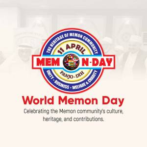 Memon Community Heritage Day event poster