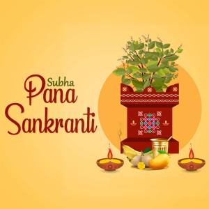 Subha Pana Sankranti Greetings Marketing Image For Threads