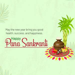 Happy Pana Sankranti Greetings Branding Post For Google Business Profile