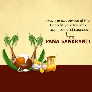 Happy Pana Sankranti Greetings Business Poster For Google Business Profile