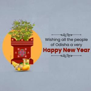 Happy Odia New Year Promotional Banner For Facebook