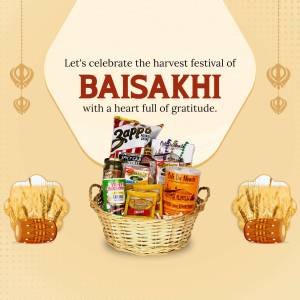 Baisakhi Festive Gift Basket Flyer For LinkedIn