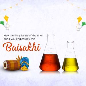 Happy Baisakhi - Science And Tradition Business Poster For Instagram