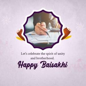 Happy Baisakhi Celebration Social Media Post For Google Business Profile