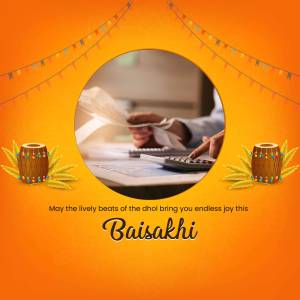 Happy Baisakhi Celebration Flyer For Pinterest