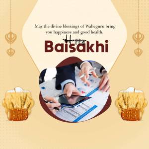 Happy Baisakhi Greetings Social Media Post For LinkedIn