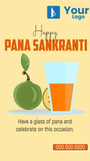 Pana Sankranti greeting with pana drink and betel nut