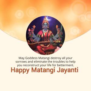Happy Matangi Jayanti Creative Design For Instagram