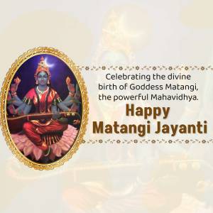 Happy Matangi Jayanti Creative Design For Threads