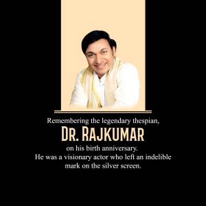 Dr. Rajkumar Birth Anniversary Tribute Graphic For Threads