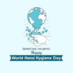 World Hand Hygiene Day Illustration Social Media Post For LinkedIn