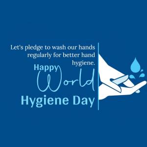Happy World Hygiene Day - Wash Your Hands Marketing Image For Instagram