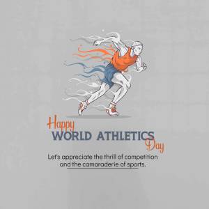 Happy World Athletics Day Marketing Image For Instagram