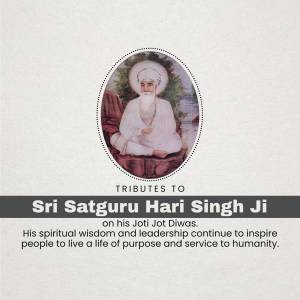 Sri Satguru Hari Singh Ji - Jot Jot Diwas Post For Threads
