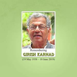 Girish Karnad - Remembering A Legend Business Poster For Instagram
