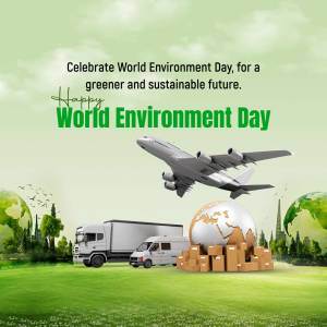 World Environment Day - Sustainable Logistics Graphic For Instagram