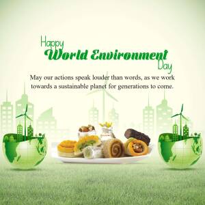 Happy World Environment Day Promotional Banner For Telegram