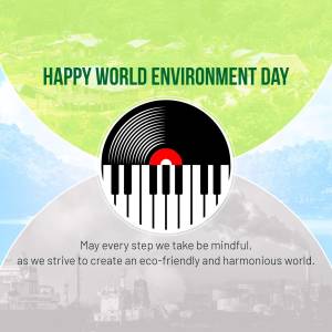 Happy World Environment Day - Piano Earth Image For Threads