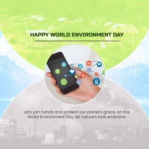 Happy World Environment Day - Digital Connection Marketing Image For Facebook