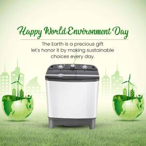 Happy World Environment Day - Sustainable Living Template For X