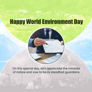 Happy World Environment Day Business Poster For WhatsApp