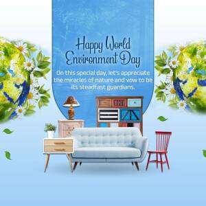 Happy World Environment Day - Sustainable Living Template For Telegram