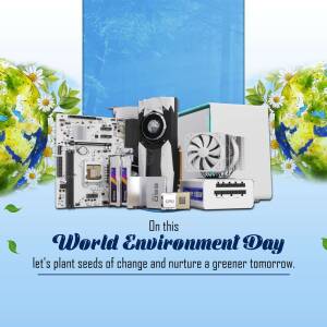 World Environment Day - Tech & Sustainability Creative Design For Telegram